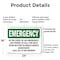 Signmission In The Event Of An Use Phone To, 24 in W x Rectangle, Plastic OS-2PACK-EM-P-1824-L-10397 - alternate 3